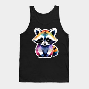 Raccoon Watercolor Tank Top